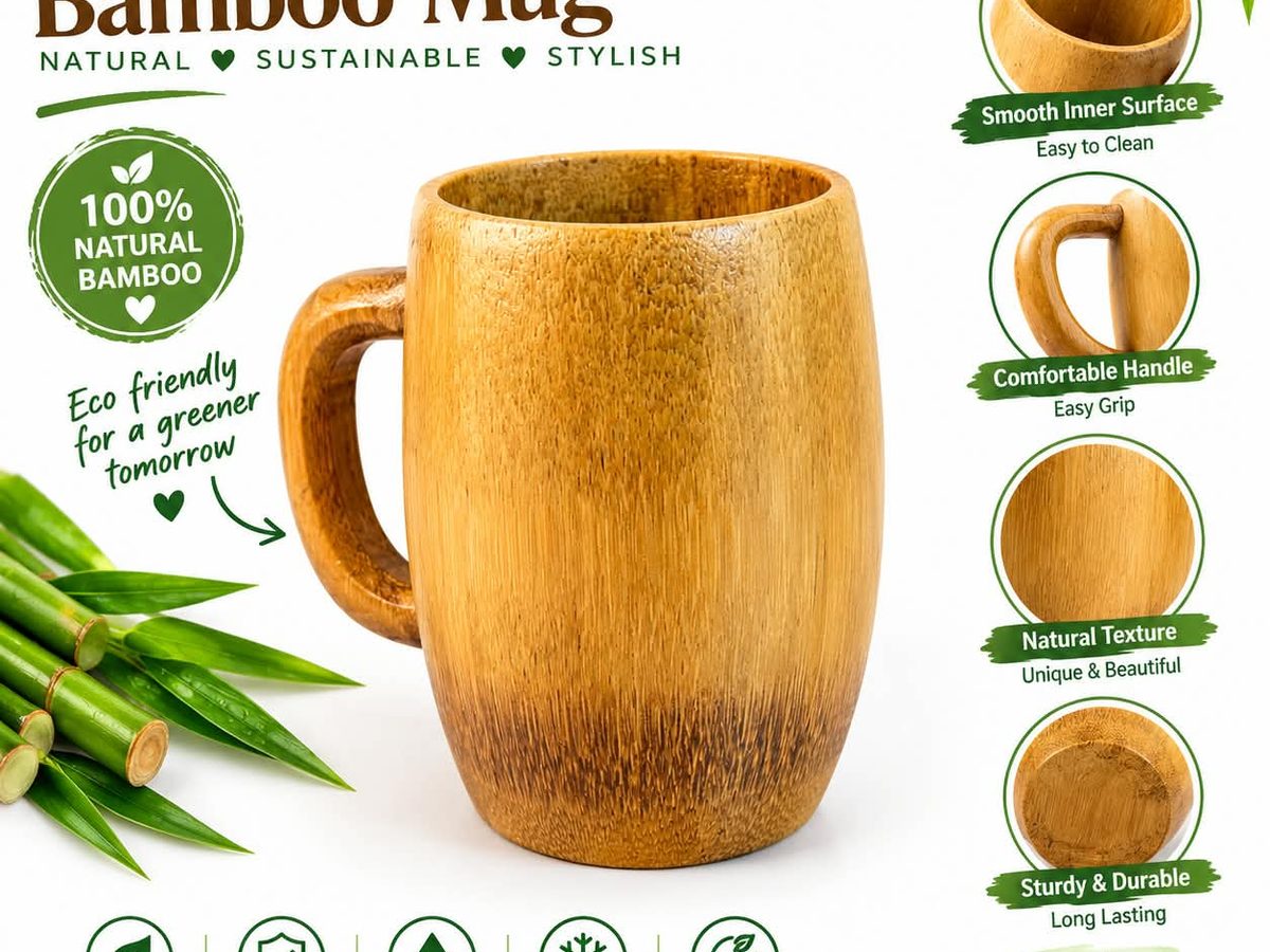 Handmade Bamboo Mug