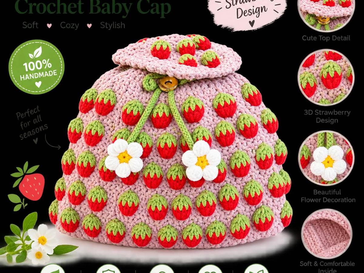 Handmade Crochet Baby Bag