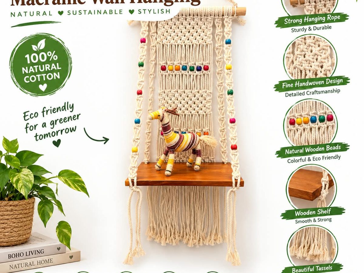 Handmade Macrame Wall Hanging